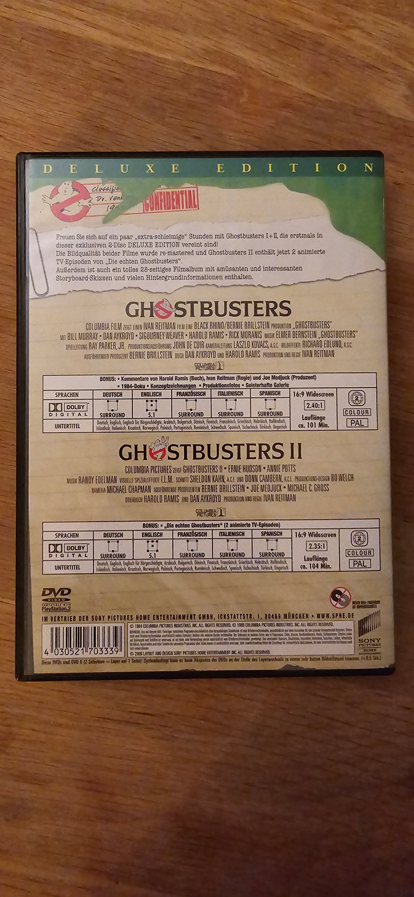 Ghostbusters 1&2 DVD set