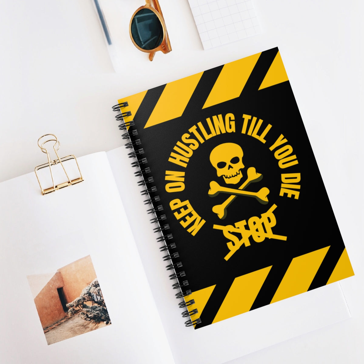 Keep On Hustling Till You Die Spiral Notebook