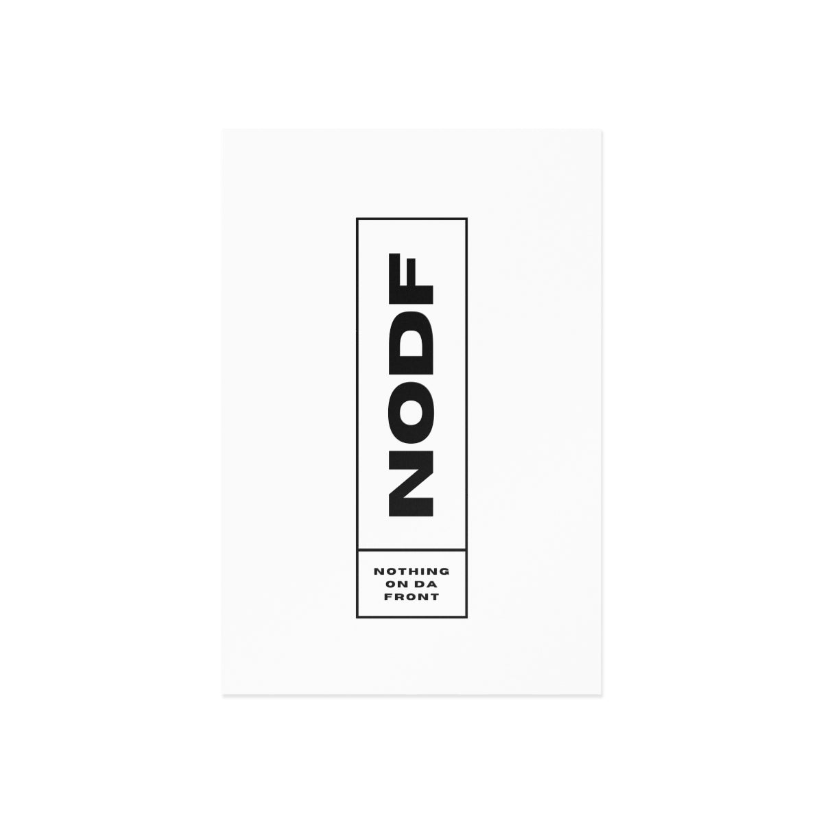 NODF Box Logo (White) Postcards