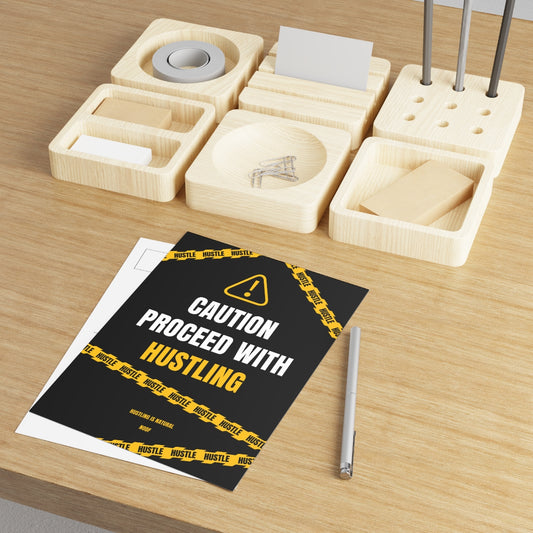 Caution Proceed With Hustling Postcards