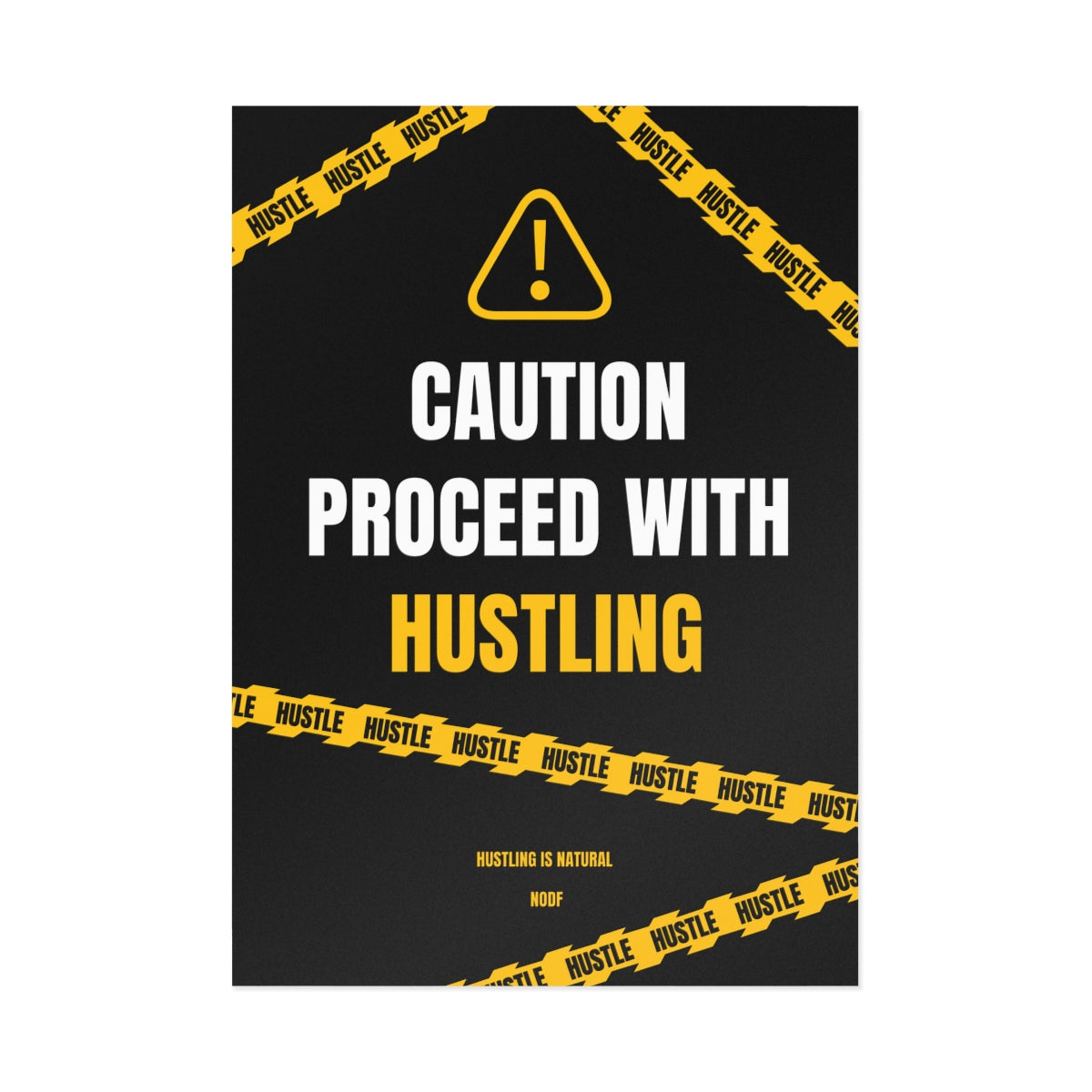 Caution Proceed With Hustling Postcards