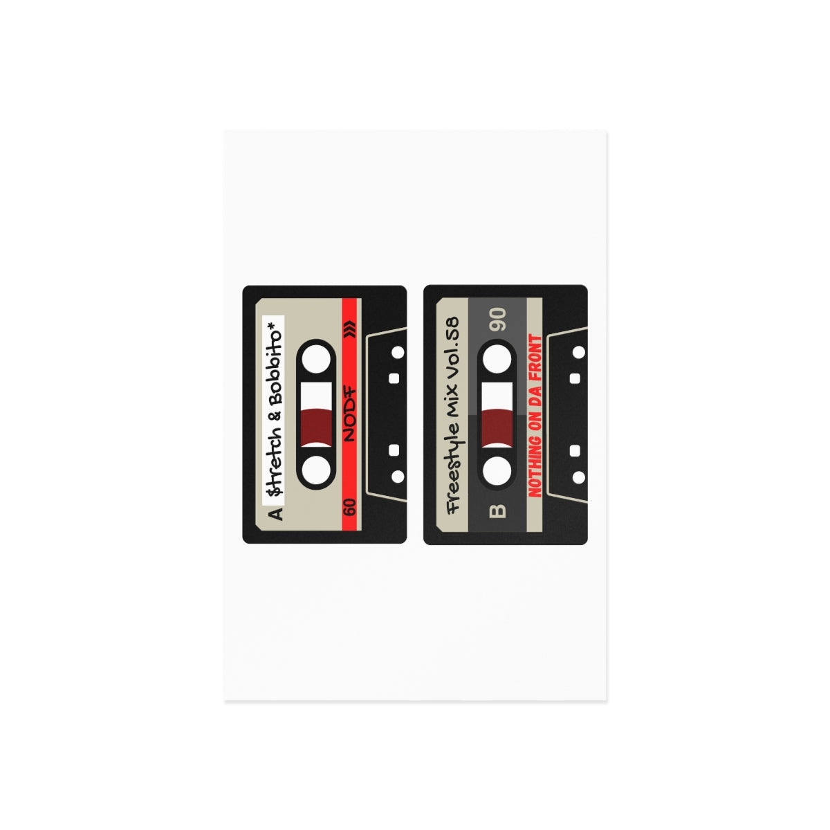 Stretch and Bobbito Mixtape Postcards