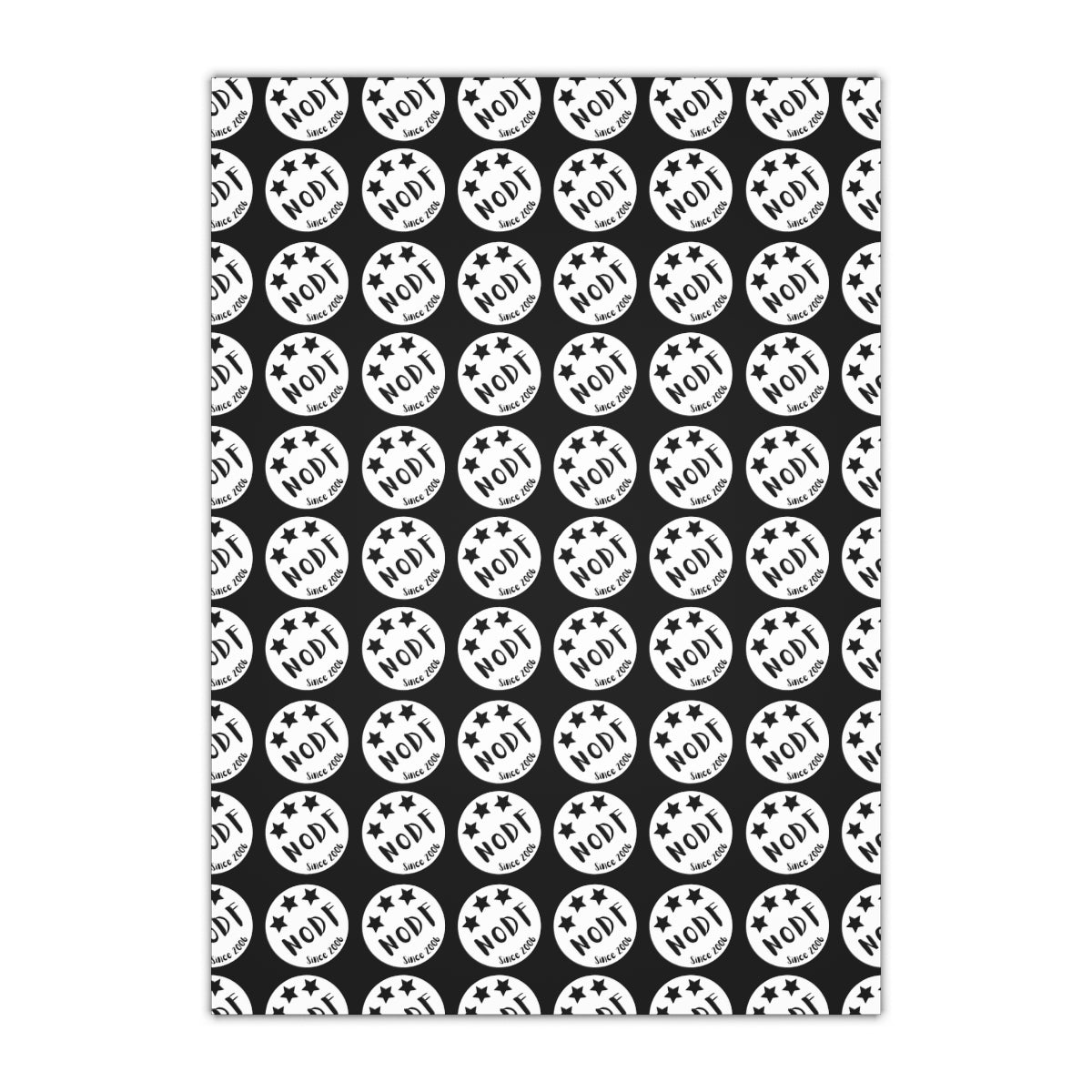 NODF Star Logo Gift Wrapping Paper Sheets, 1pc