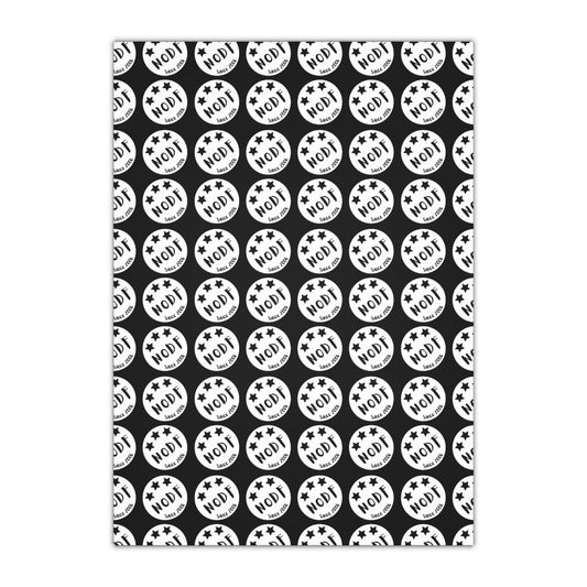 NODF Star Logo Gift Wrapping Paper Sheets, 1pc