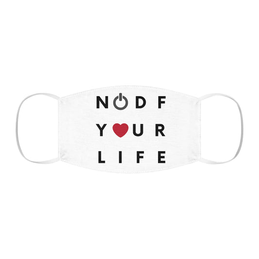 NODF Turn On And Love Your Life Snug-Fite Mask