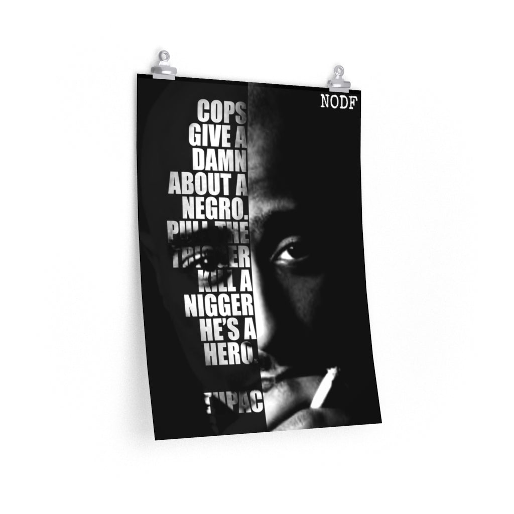 Tupac Shakur Matte vertical quote poster