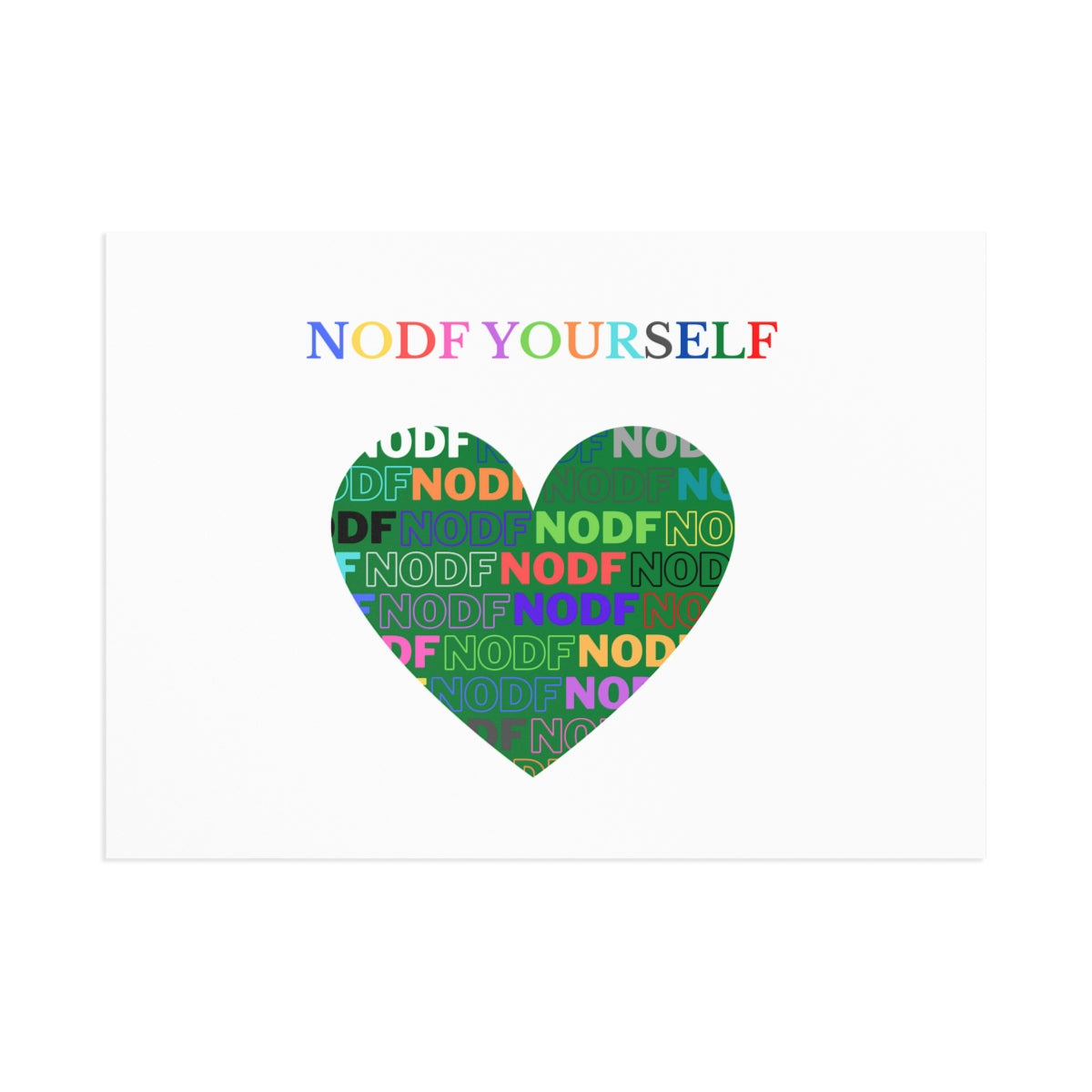 NODF Yourself Postcards