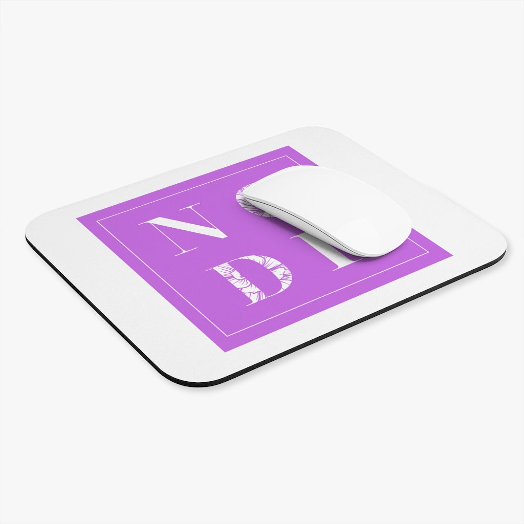 NODF Flower (Purple/White) Mouse Pad