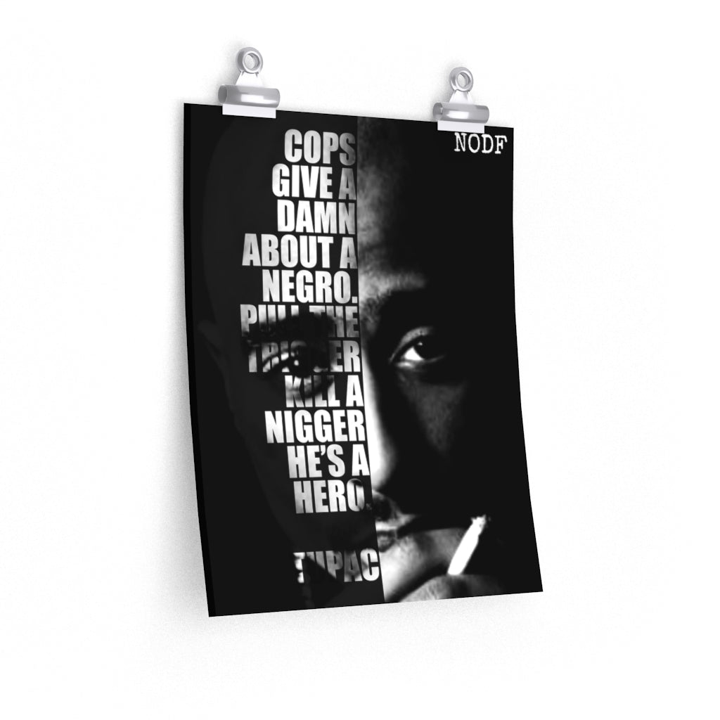 Tupac Shakur Matte vertical quote poster