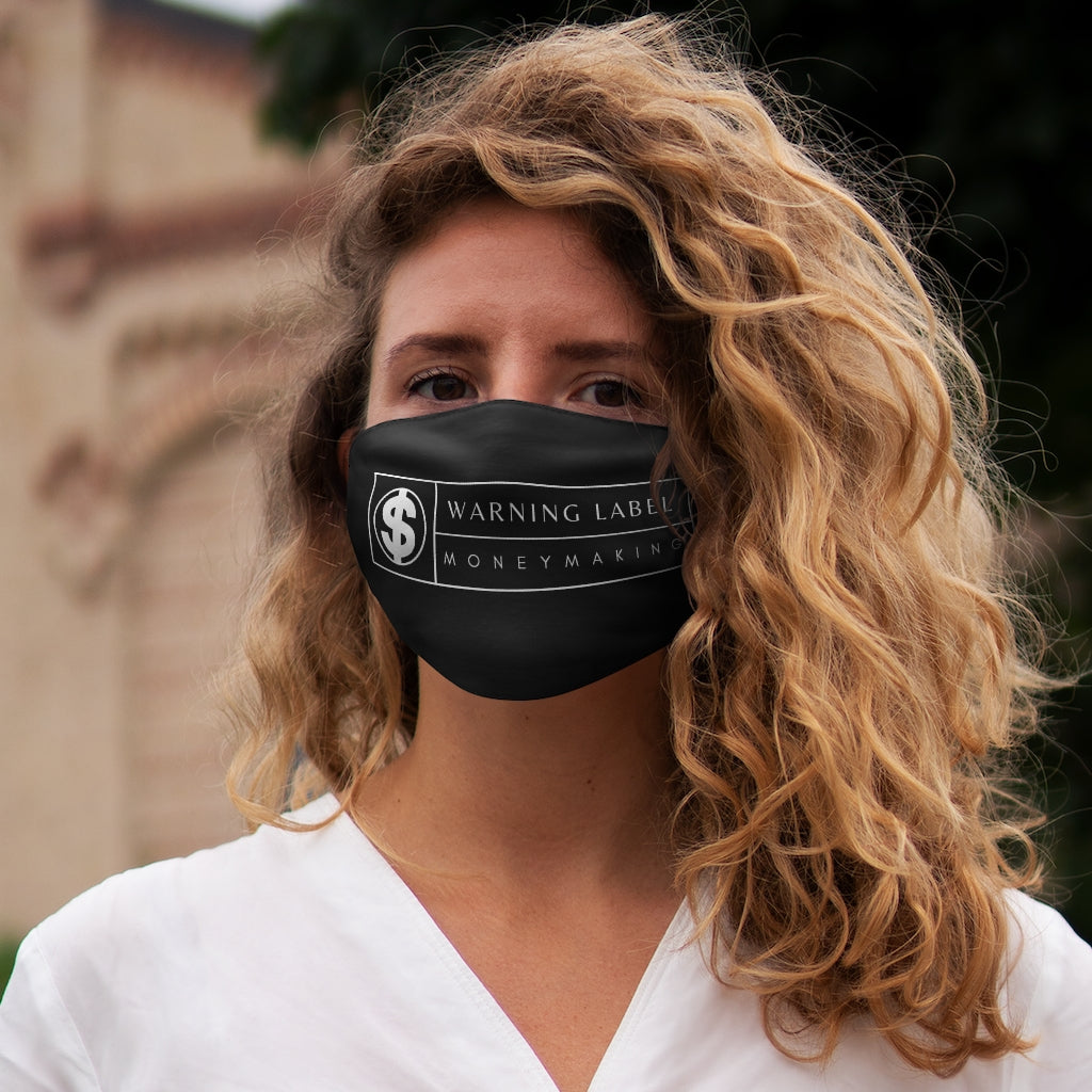 Warning Label Making Money Snug-Fit Mask