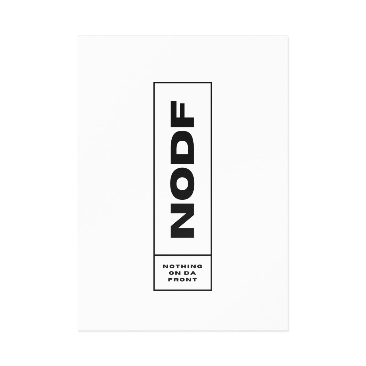 NODF Box Logo (White) Postcards