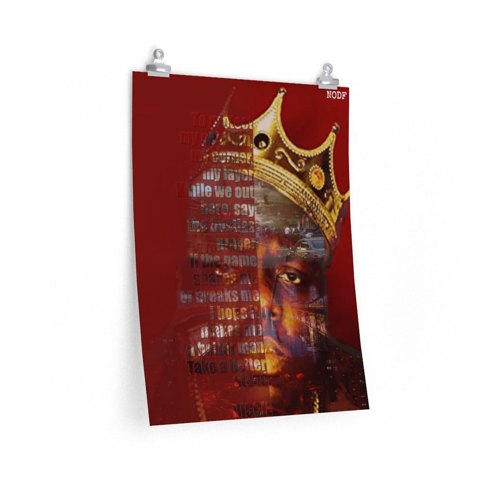 Biggie Matte vertical quote posters