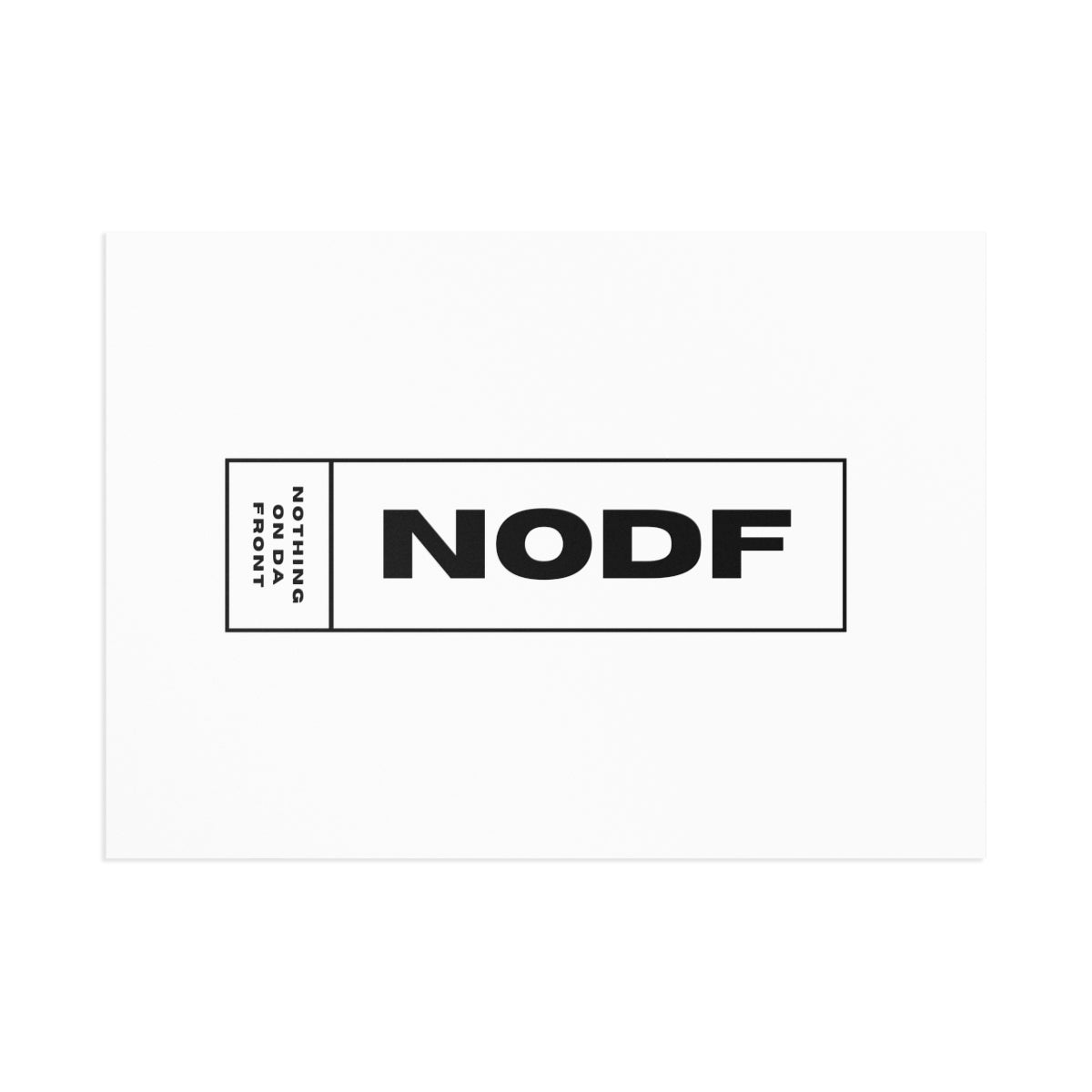 NODF Box Logo (White) Postcards