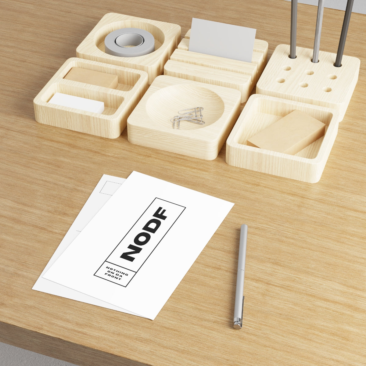 NODF Box Logo (White) Postcards