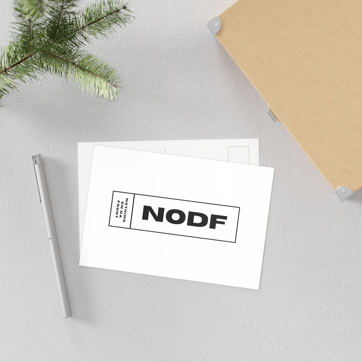 NODF Box Logo (White) Postcards