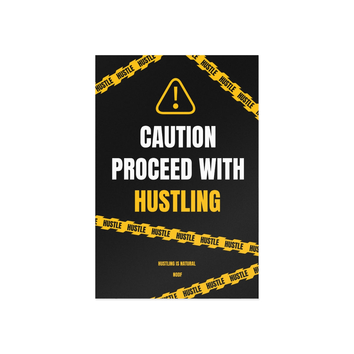 Caution Proceed With Hustling Postcards